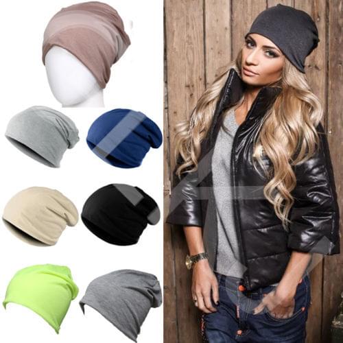 Unisex Womens Mens Knitted Knit Winter Warm Ski Crochet Slouch Hat Cap Beanie