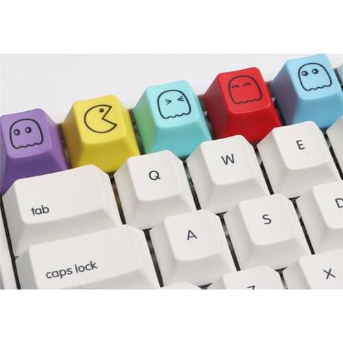 Replacement PBT Keycap for Cherry Mx Mechanical Keyboard Cute Cartoon Key Caps Repair Parts