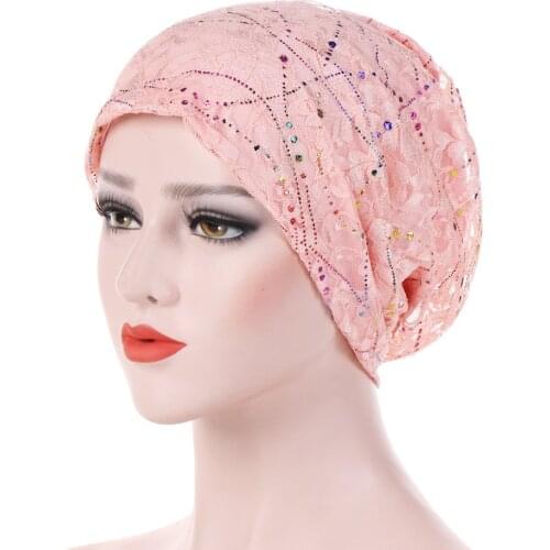 Spring 2021 New Europe and America thin lace breathable baotou hat ladies cotton colorful drip casual baotou hat