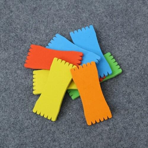 10Pcs Fishing Line String Coil Foam Sponge Board Fish Coiling Line DES Plate Winding