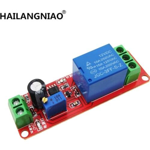 10pcs/lot DC 12V Delay relay shield NE555 Timer Switch Adjustable Module 0~10S