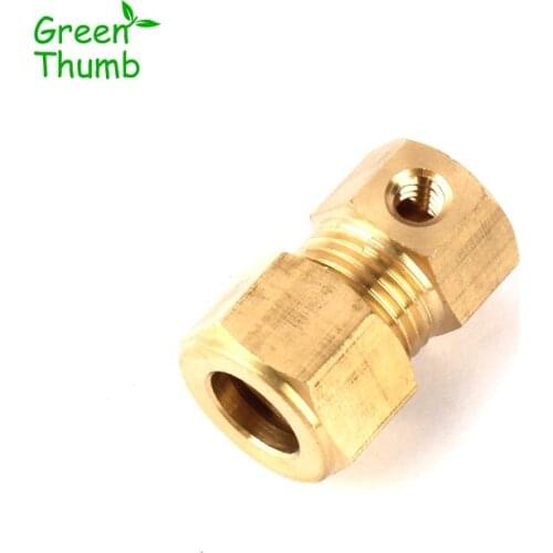15pcs Inner Diameter 9.5mm Brass Quick Connector Thread Spray Fittings Green Thumb High Pressure Brass Single Spray Accessories