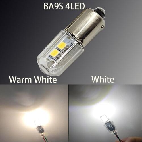 1PCS BA9S T4W LED Car light bulb T2W T3W H5W interior Car LED License Plate light 2835 SMD DC12V 12913 12910 12929