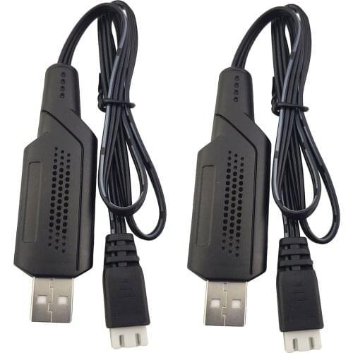 2Pcs RC Charging Line for WLTOYS 144001 V912 K989 X8C H101 T2 Quadcopter