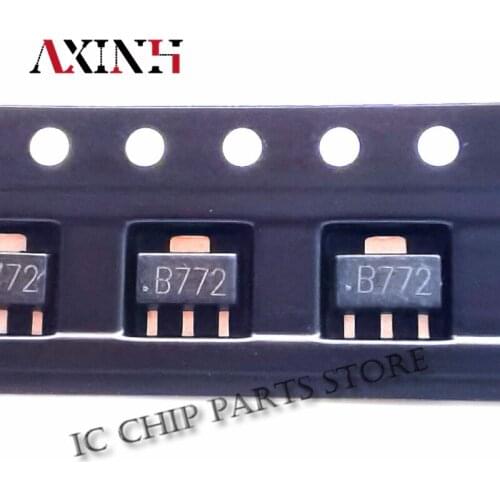 2SB772 50PCS B772 SOT89 2SB772 SOT-89 3A/30V 772 SOT SMD transistor Original spot brand new