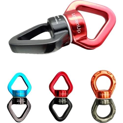 Rotational Climbing Swing Swivel Aluminum 30KN Triangular Rope Swivel Connector Yoga Swing Rope Swivel Connector