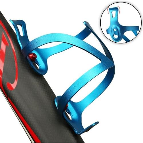 KoKossi Aluminum AlloyDrink Water Bottle Rack Holder Ultralight For MTB Mountain Bike Cycling Bicycle Portable Bottle Cage