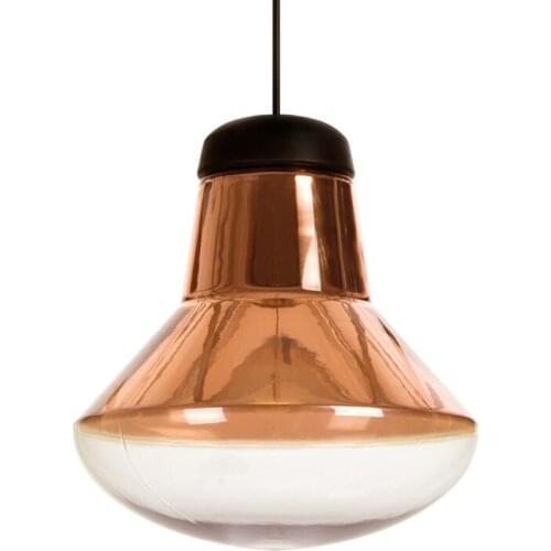 BLUBBLE Nordic Brass Glass Pendant Lights 33*32cm Big Bulb LED Vintage Hanglamp AC 110-240V Originality Bedrooms Pendant Lamp
