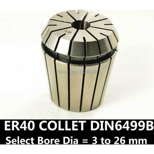 1pcs ER 40 COLLET DIN 6499B Spring collet for CNC milling lathe tool millingcutter cylindric straigt tool holder