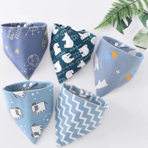 5 pieces of baby cotton saliva towel feeding cover baby cloth cute bib baby eating accessories soft triangle towel baby products