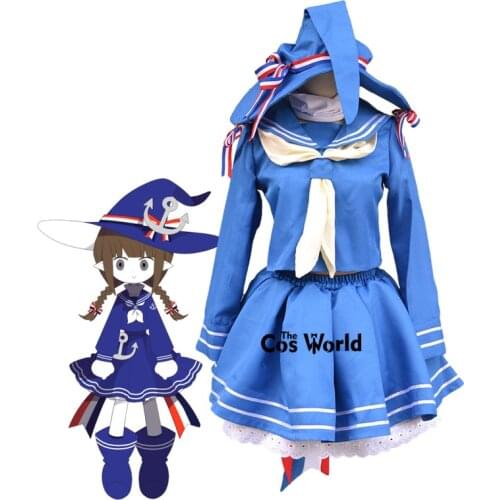 Wadanohara And The Great Blue Sea Sailor Suit School Uniform Tops Skirt Outfit Games Anime Cosplay Costume