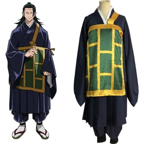Anime Jujutsu Kaisen Cosplay Costumes Geto Suguru school uniforms kimono Black Blue costumes for Women Men