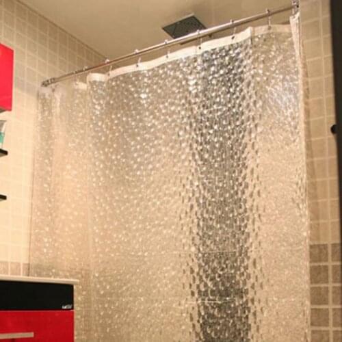 Hot Sale1pcs 1.8*1.8m High Quality Bathroom Curtian Bath Curtain Thicken 3D Waterproof Water Cube Shower Curtain