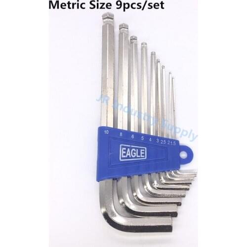9PCS S2 Hex Wrench Ball Point Allen Key Socket Hexagonal Wrenches Set Spanner For repair bicycle Hand tool set