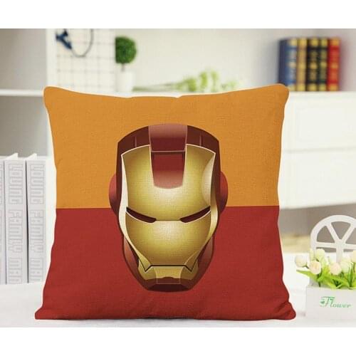 2021 New Heroic Figure Deadpool Pillow Case Plush Cushion Cover for Sofa 45*45cm No filling Stuffing