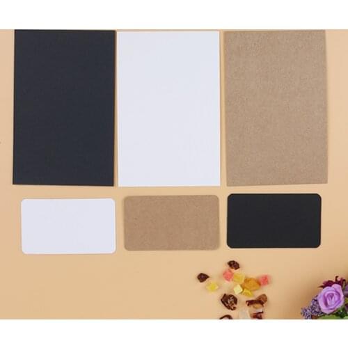 20/100pcs Classic Blank Greeting Card Kraft Paper Blank Postcards DIY Hand Painted Party Supplies Wedding Favors