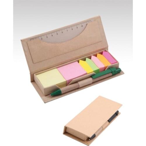 Cetvelli Recycled Cube Block and Adhesive Postit Memo Notes