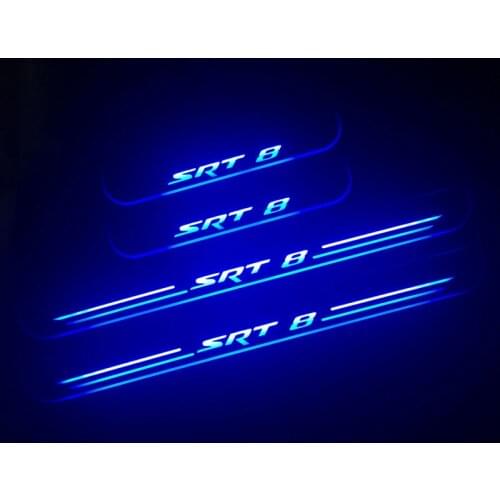 Welcome Pedal Lights For Chrysler 300 300C SRT8 SRT 2005 -2018 Pedal car Door Sill Pathway Lamp led thresholds scuff plates auto