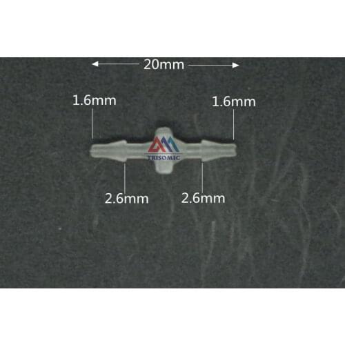 1.6mm Straight Connector Plastic Fitting Barbed Connector Material PP Hose PVC Tube Connection Joiner Fitting Aquarium Fish Tank