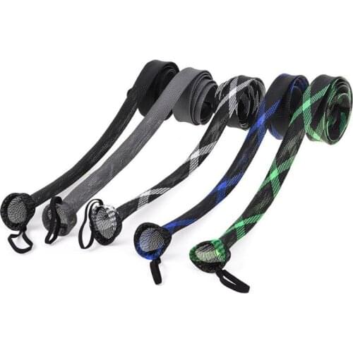 Mesh Wrap Casting Fishing Rod Cover Rod Sleeve Cover Pole Glover Tip Protector with Sling Bag Fishing Tools