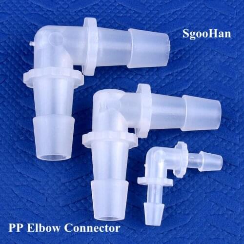 5~200pcs 1.6~11.1mm PP 90 Degree Elbow Connectors Aquarium Fish Tank Pagoda Joint Air Pump Aerator Fittings Medical Hose Joints