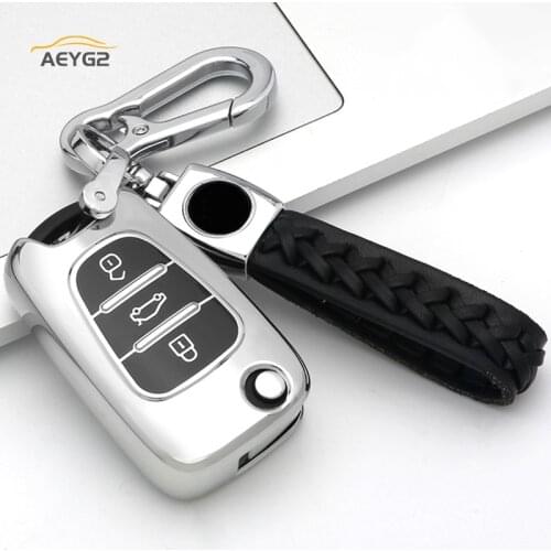 TPU Car Remote Key Cover Case For Hyundai i20 i30 HB20 ix20 ix35 Creta Solaris Elantra Accent For KIA Ceed K2 K5 Rio Sportage