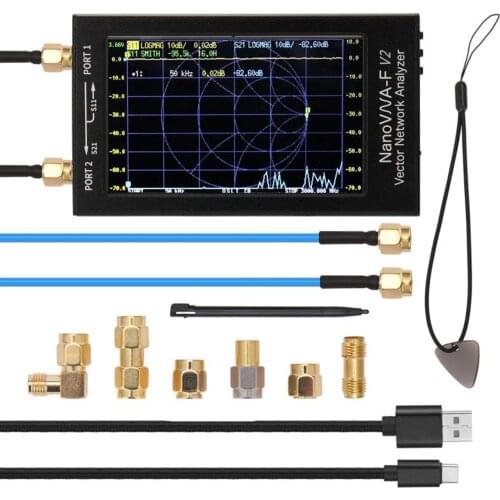 4.3 Inch IPS LCD Display NanoVNA-F V2 Vector Network Analyzer S-A-A-2 Antenna Analyzer Short Wave HF VHF UHF Tools