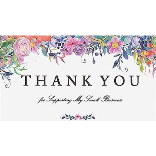 10-50pcs Thank You for Supporting My Small Business Cards Customer Thank You for your order Card Greeting for Party