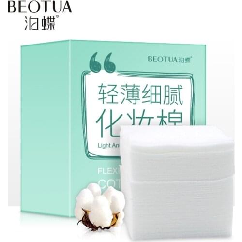 100Pcs/Set Cotton Makeup Cotton Wipes Soft Makeup Remover Pads Facial Cleansing Paper Wipe Skin Care Light and Delicate