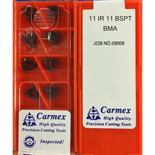 11IR 11BSPT 14BSPT 19BSPT BMA 10pcs/set Carmex Carbide insert Processing: stainless steel alloy steel, etc Free shipping