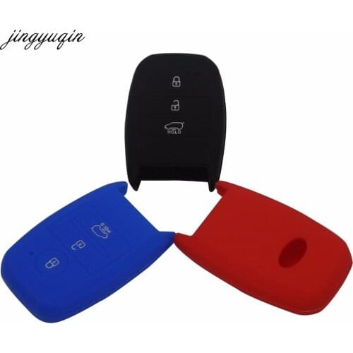 Jingyuqin 15ps 3 Buttons Silicone Remote Flip Car-Styling Key Cover Case for Kia Rio Sorento Cerato K3 Forte Rio5 Optima Smart
