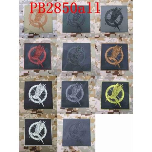 3D PVC patch The Hunger Games Catching Fire Logo Military Morale