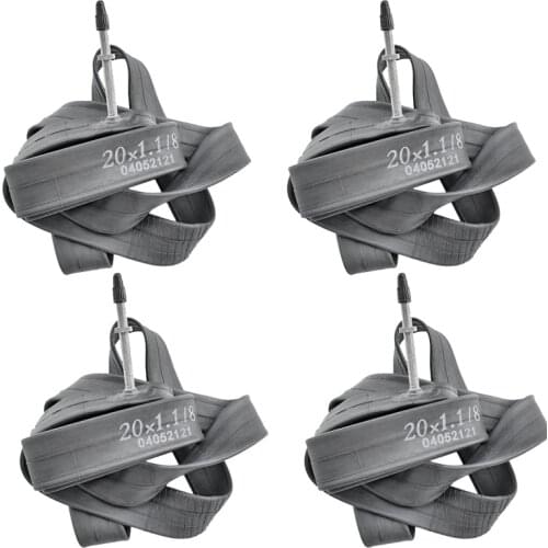 4Pack Bike Inner Tube Bicycle Tires Inner Tube with 60mm 451 French Nozzle 20X1-1/8 for Folding Bicycle MTB Road Bike