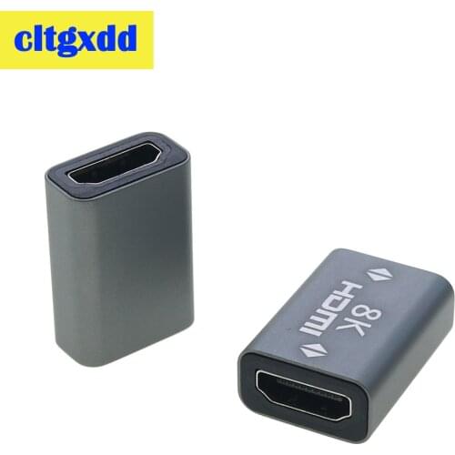 Video Converter Extender HDMI-Compatible Cable Cord Extension Adapter 8K 60Hz Female to Female For PC TV Projector