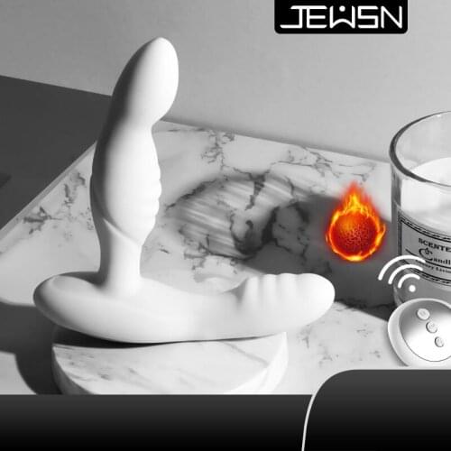 Remote Control Anal Vibrator Automatic Heating Double Head Strong Seismic Penetration Prostate Massager For Men Masturb