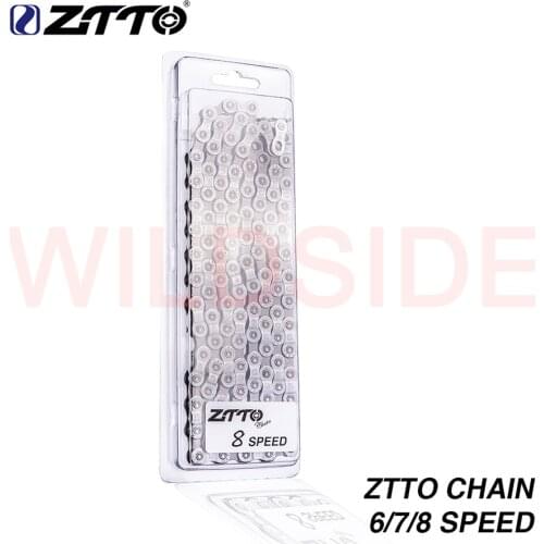 ZTTO Bike 6 7 8 Speed Chain Mountain Bike Road Bicycle Parts High Quality Durable Chains Missing Link For Parts K7 System MTB