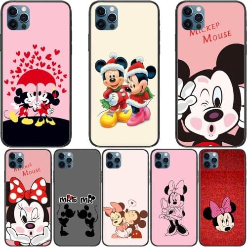 Lovely Mouse Disney Anime Phone Cases cover For iphone 11 Pro Max case 12 8 7 6 S XR PLUS X XS SE 2020 mini mobile cell shell f