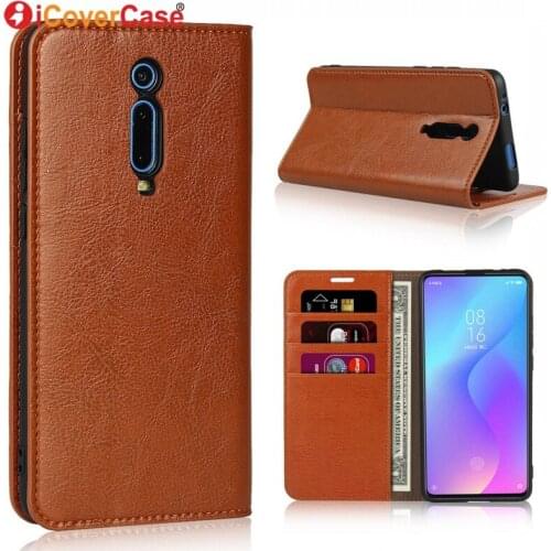 Flip Cover For Xiaomi Redmi K20 Xiaomi Mi 9T 9 T Global Version Case Coque Genuine Leather Business Wallet Hoesjes Card Slots