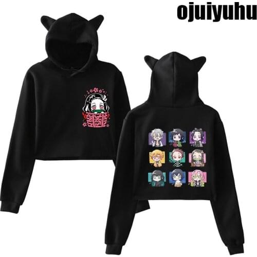 Demon Slayer Tanjiro Nezuko Kimetsu No Yaiba Hoodies Women Ulzzang Anime Hip Hop Women Hoody Clothing Anime Manga Sweatshirt