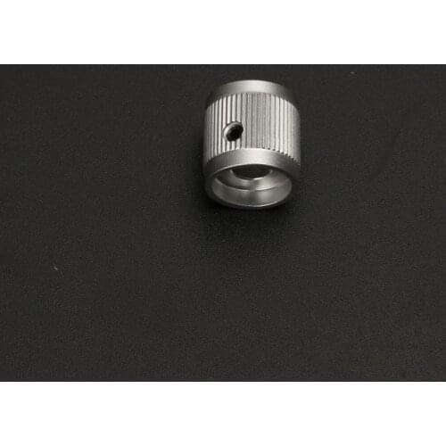 Diameter 15 High 15mm Knob All Aluminum Amplifier Chassis Volume Potentiometer Knob Solid Knob Frosted Black Silver
