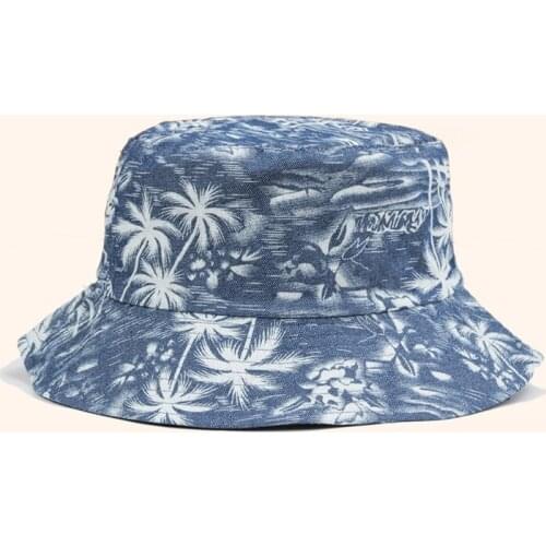 Double-sided Cowboy Coconut Fisherman Hat Collapsible Outdoor SunShade Leisure