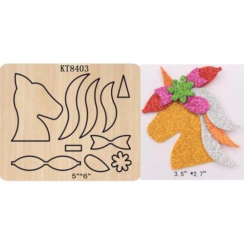 Unicorn wooden die Cutting Die Suitable for common die-cutting machines in the market