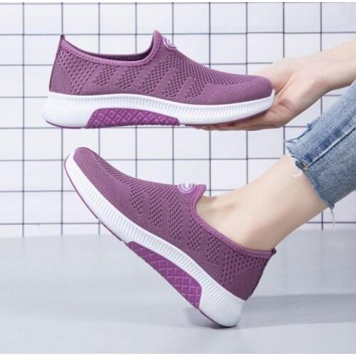 Running Shoes for Women Vulcanized Sneakers Spring Ladies Flat Sports Shoes Casual Summer Light Mesh Breathable Female Loafers