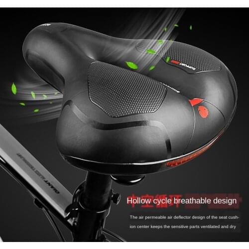 Newly Upgraded Bold Spring High Quality Bicycle Cycling Big Bum Saddle Seat Road MTB Bike Wide Soft Pad Comfort Cushion Thicken