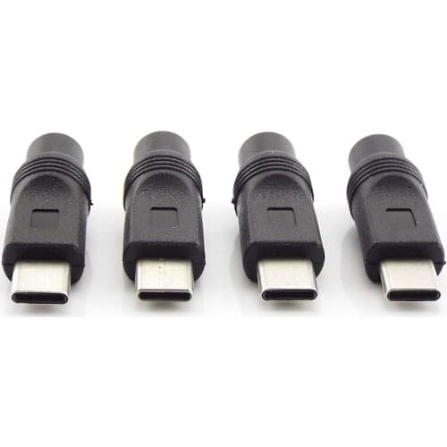 Type-C USB Male to DC Female 5.5x2.1mm Power plug Adapter Converter Jack Connector adapter for Laptop Notebook Computer PC