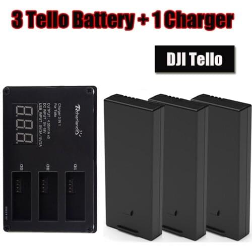 DJI Tello Flight Battery with + Battery charger charging hub For DJI Tello Drone Flight Battery Accessories