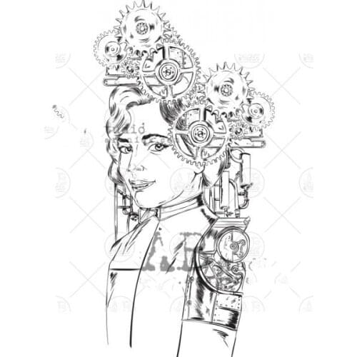 Retro woman Transparent Clear Silicone Stamp/Seal for DIY scrapbooking/photo album Decorative clear stamp 224