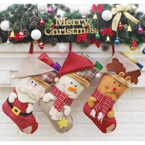 Snowman Christmas socks Christmas decoration socks Christmas ornaments holiday supplies gift socks