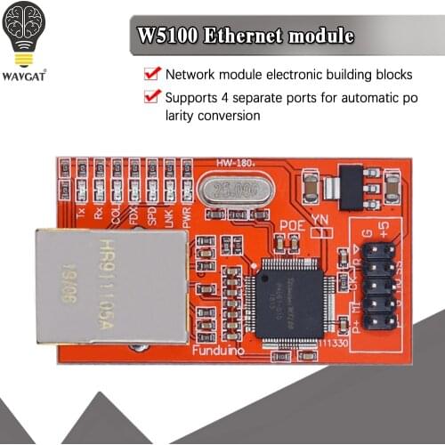 Mini W5100 LAN Ethernet Shield Network Board Module R3 W5100 3.3V Compatible For Ethernet UNO Mega 2560