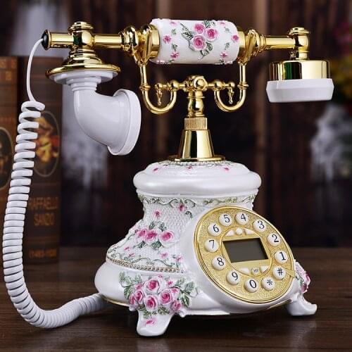 New rural antique telephone, new authentic, European style, retro home, fixed telephone, mail Landline art gift craft
